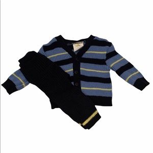 2 pc Baby Striped Sweater Knit Set NWOT